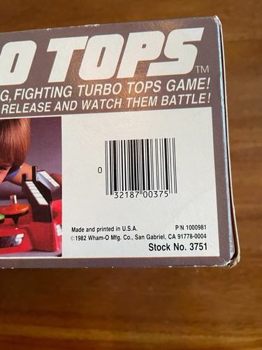 Rare Vintage 1982 Wham-O Turbo Tops Game 80s Games. Battle Tops air color - Picture 8 of 8