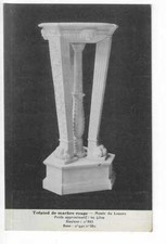 SCULPTEUR SCULPTURE  TREPIER DE MARBRE ROUGE  MUSEE DU LOUVRE