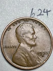1933-D LINCOLN WHEAT CENT, "Extremely Fine+" condition, #624