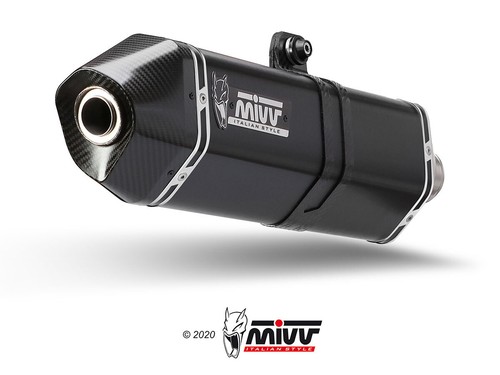 TUBO ESCAPE PARA HONDA CRF 1000 L AFRICA TWIN 2016 > 2019 MIVV SPEED EDGE Black - Imagen 3 de 3