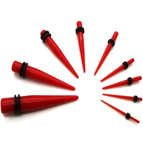 1,6MM-10MM DEHNUNGS SET DEHNSTIFT DEHNSTAB TAPER PLUG TUNNEL SCHWARZ OHR PLUGS - Bild 5 von 9