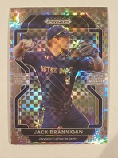 JACK BRANNIGAN 2022 Panini Prizm Draft POWER PLAID PRIZM #'d 4/35 Pirates ND