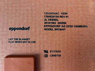 Couverture Chauffante Eppendorf Pour Bioréacteur 2L - 150W - Modèle SR16441 (1390820100) - Neuf
