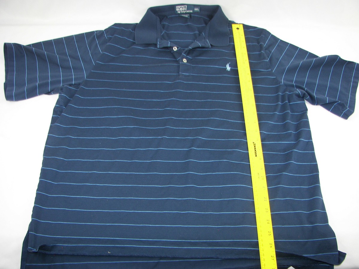 Polo by Ralph Lauren Polo Shirt Blue Striped 2XL #C161 | eBay