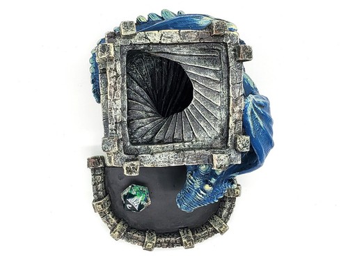 Old School Dice: Dragon's Fury Dice Tower - Blue Dragon - Picture 5 of 6