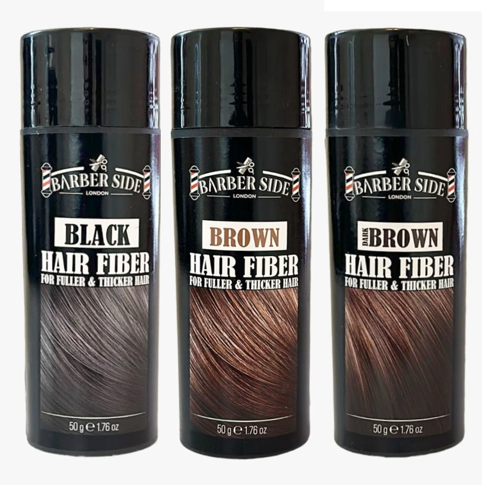 BARBER SIDE Barberside London Instant Hair Building Thickening Fibres 50g Natural Hair Fiber