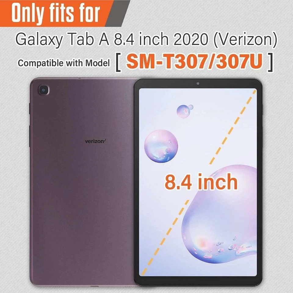 360? Rotating Leather Swivel Stand Case For Samsung Tab A 8.4 2020 Model SM-T307 - Image 2 of 4