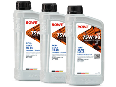 3 Liter (3x1L) ROWE HIGHTEC TOPGEAR SAE 75W-90 HC-LS Getriebeöl Achsantrieben 