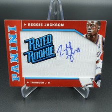 2012-13 PANINI BASKETBALL REGGIE JACKSON RATED ROOKIE SIGNATURES CARD #62 /50