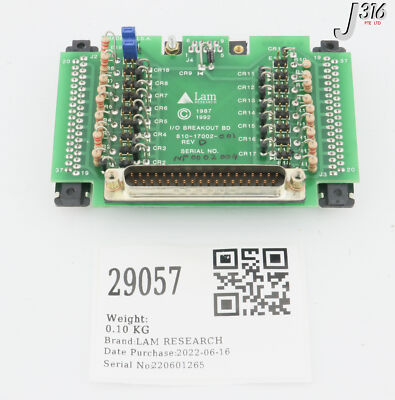 LAM RESEARCH PCB I/O Breakout Board 810-17002-001