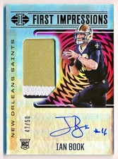 2021 Illusions Ian Book RPA First Impressions Black Patch Auto Rc #127 (47/50)