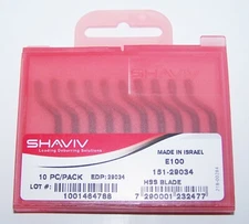 (10) E100 Shaviv Blades for E Series Holders Shaviv HSS 29034 - SHIPS SAME DAY