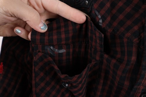Vintage MMA Elite Mens XL Faded Cross UFC Fighting Collared Button Shirt Plaid - Picture 6 of 10