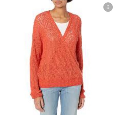 Billabong Open-Weave Surplice Sweater