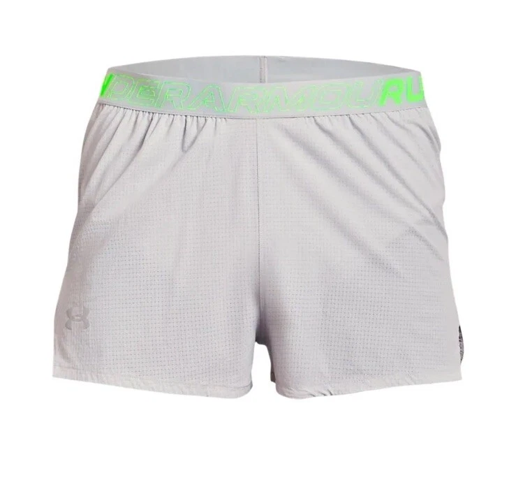 $65 Under Armour UA Draft Run Short 2" Inseam Grey Breathable 2in Men's Size M