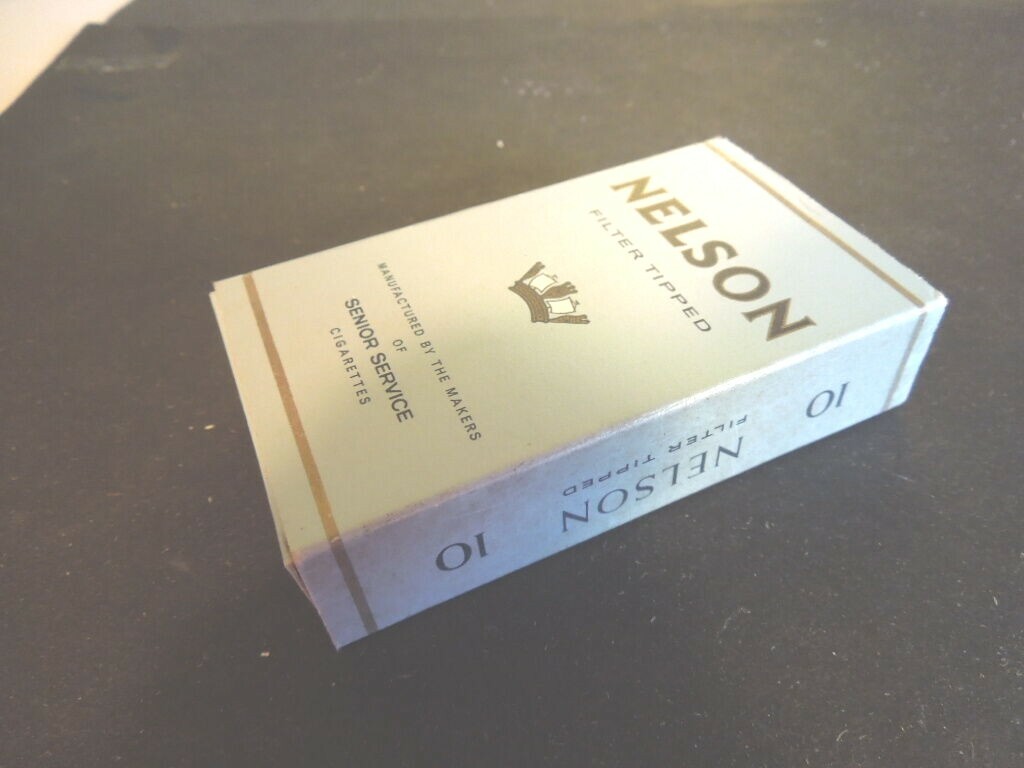 Cigarette pack Senior Service NELSON with insert but no cigarettes vintage  10 pk