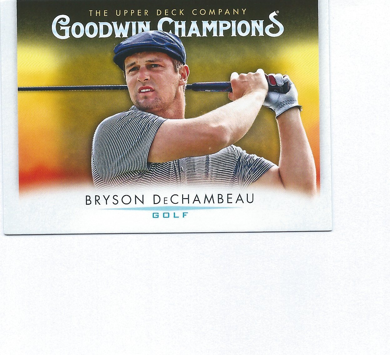 2021 Bryson DeChambeau Upper Deck Goodwin Champions Golf Card #73