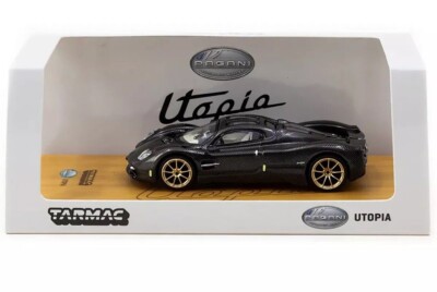 Pagani Utopia Carbon Fiber Edition schwarz in 1:64 von Tarmac T64G-TL055-BCF