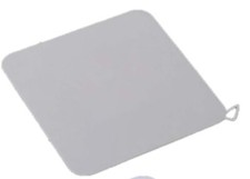 Drain Cover Silicone Square Shape Floor Drain Cover, Drain Stopper, Grey - A0044