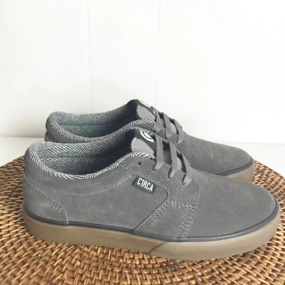 Zapatos de skate de gamuza CIRCA 100130-GMG HESH 2.0 para niños 5.5 Gunmetal/Goma Foto 2 de 4