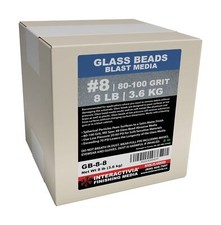 8 Glass Beads - 8 lb or 3.6 kg - Blasting Abrasive Media Fine 80-100 Mesh ...