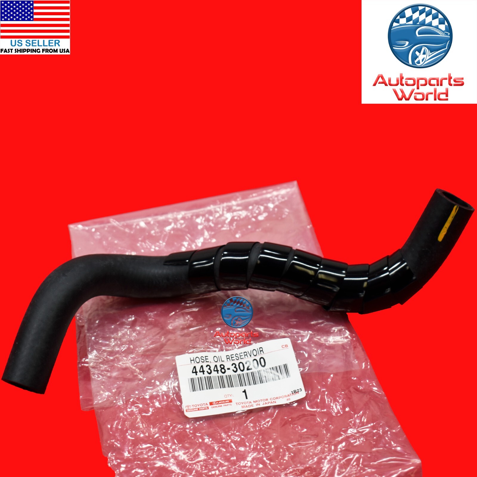 GENUINE OEM LEXUS GS400 GS430 SC430 POWER STEERING RESERVOIR HOSE 44348