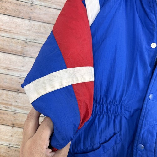Vintage New England Patriots Mighty Mac 90s NFL Puffer Jacket Men Small Youth MD - Picture 3 of 11