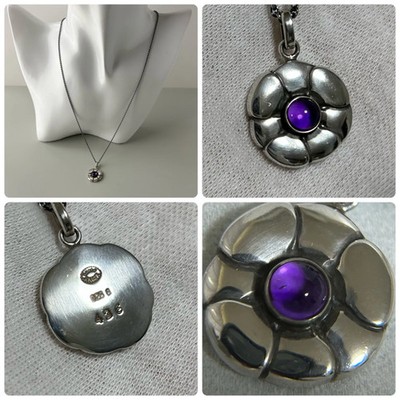 美品 ジョージジェンセン 436 フラワー アメシスト トップ 美品 ジョージジェンセン 436 フラワー アメシスト トップ