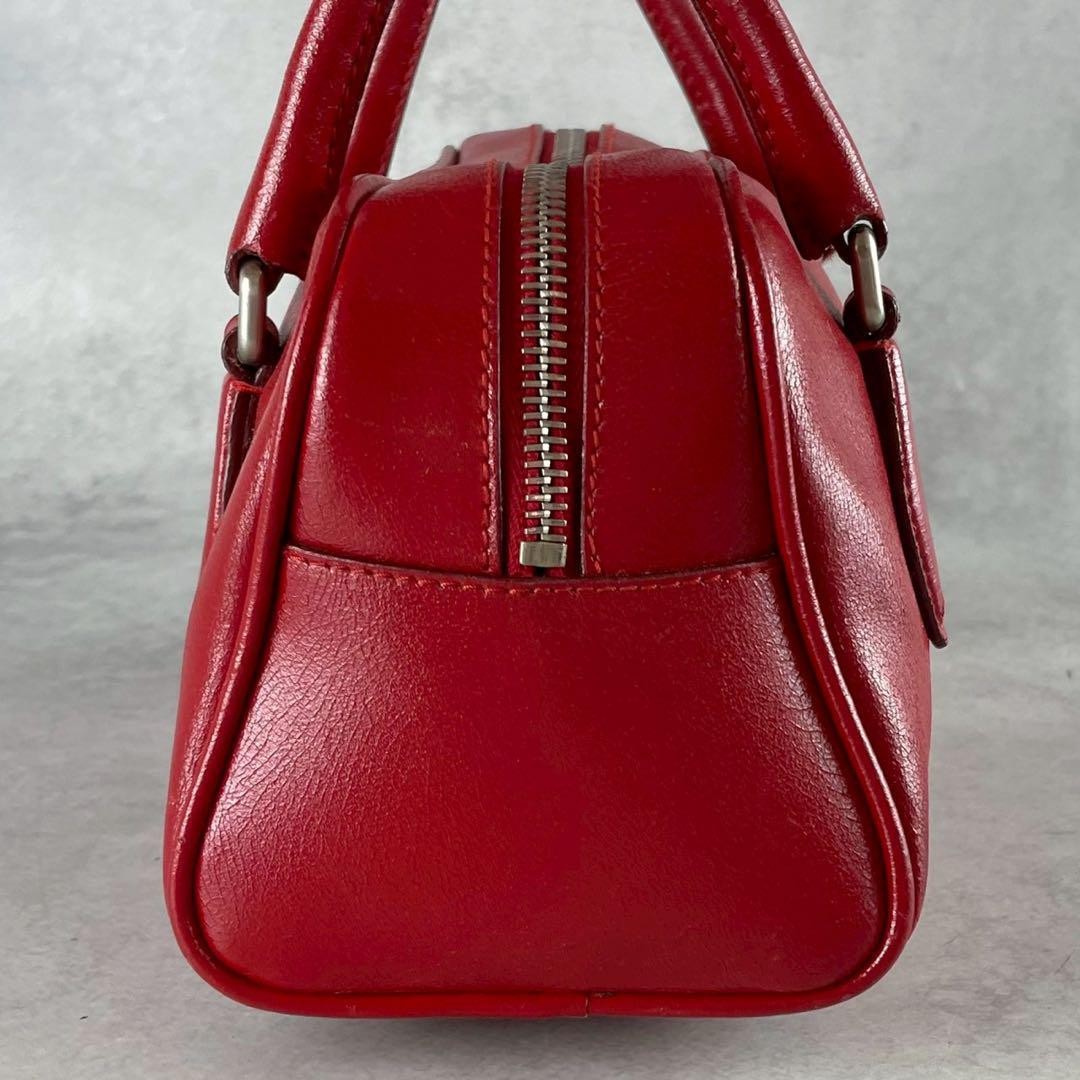 Miu Miu Archive Mini Hand Bag Boston Bag Leather Red 90s Used | eBay