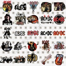 AC/DC Waterslide Finger Nail Decals Instructions (set of 50) JS