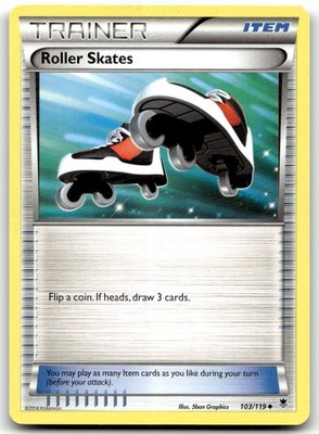 Roller Skates 103/119 XY - Phantom Forces Uncommon Pokemon TCG MP