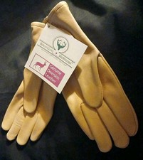 New Genuine Deerskin Women's Small Leather Gloves Golden-Warm, Soft  Protected