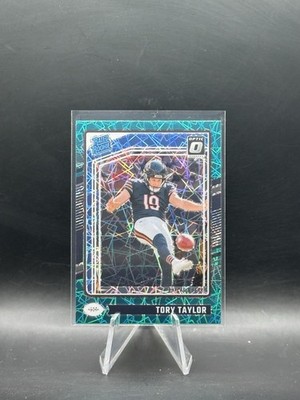 2024 Donruss Optic #278 Tory Taylor Teal Velocity SSP Rated Rookie RC Bears