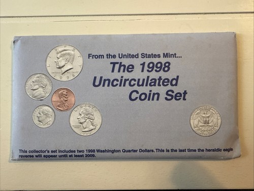 1998 Uncirculated Coin Set U.S Mint Original Government Packaging OGP - Picture 1 of 9