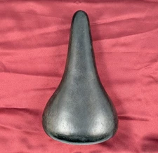 VTG Cinelli Unicanitor Leather Saddle Black 28x15cm Road Bike Track SA15