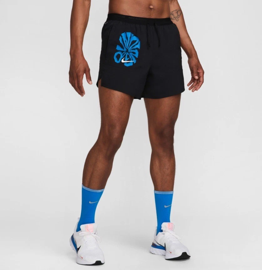 Nike Flex Run Energy Dri-FIT 5" Brief Lined Shorts Black FV9612-010 Mens Size M