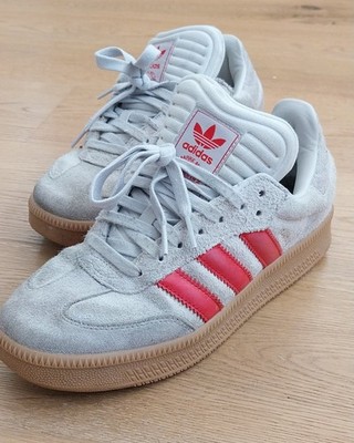 adidas Samba XLG Sneaker, Größe 43 1/3, Weiß/Rot