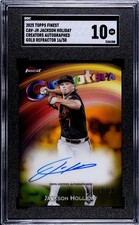 2025 Topps Finest Creators Autos Jackson Holliday #CAV-JH Gold Refractor /50