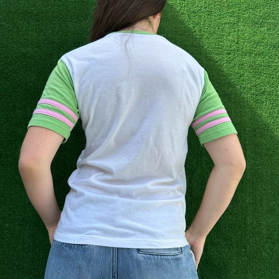 Camiseta ajustada vintage Y2K Mighty Fine Invader Zim Ringer L Foto 2 de 4