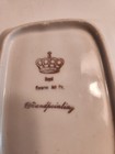 Royal Ceramic Art Co Hand Painted Floral Rectangular Ceramic Dish Purple Gold — photo 4