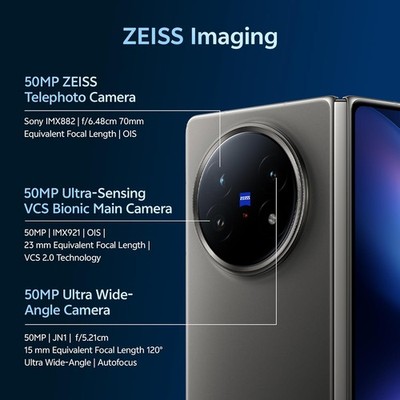 VIVO X Fold5 (Titanium Gray, 16GB RAM, 512GB Storage) Indian