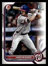 Jared McKenzie 2022 1st Bowman Draft #BD-5 Washington Nationals ROOKIE RC