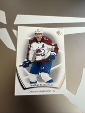 2021-22 UD SP Hockey Base #75 Nathan MacKinnon - Colorado Avalanche Card