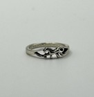 Silver Tone Horse Motif Ring – Equestrian Animal Band Size K