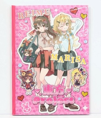 Touhou Project A4 Clear File & B6 Notebook Set Heisei Gyaru Japan