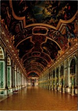 The Palace of Versailles Mirror Gallery Paris France Hall of Mirrors Postcard