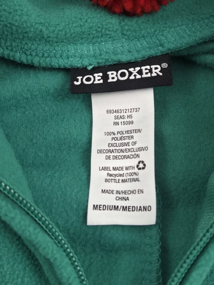 Joe Boxer Цельный Полиэстер Флис Эльф PJ с Без Скольжения Ног с Капюшоном Размер M - Изображение 2 из 4