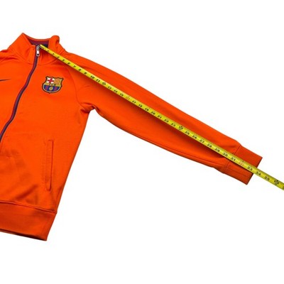 FC Barcelona x Nike Men's Full Zip Soccer Jacket Orange • Small | eBay