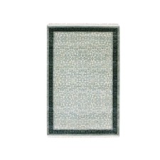 3'1"x5'2" Blue Modern Design Hand Knotted Natural Wool Oriental Rug R75259