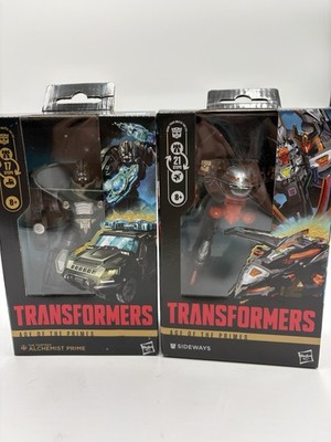 Hasbro Transformers Bundle Alchemist & Sideways Prime Action Figures NIB